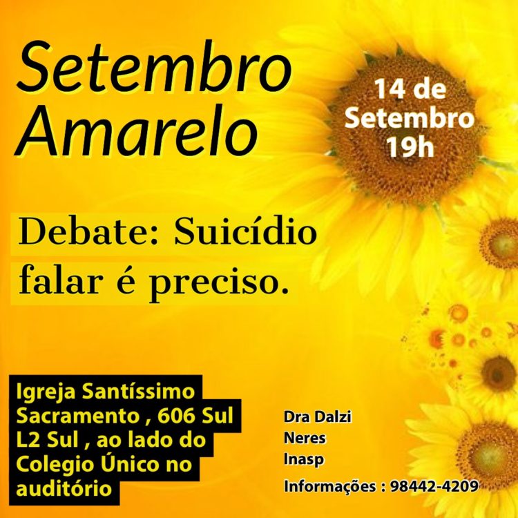 Debate: Suicídio, falar é preciso.